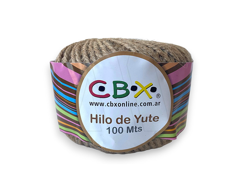 HILO DE YUTE P/MANUALIDADES CBX 2MM X 100MTS X UN